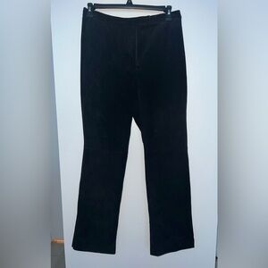 Black Suede Leather Pant by Lord & Taylor.